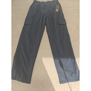 Quiksilver Boys Large Navy Cargo Pants NWT Lined Outdoor Cold Weather Youth L